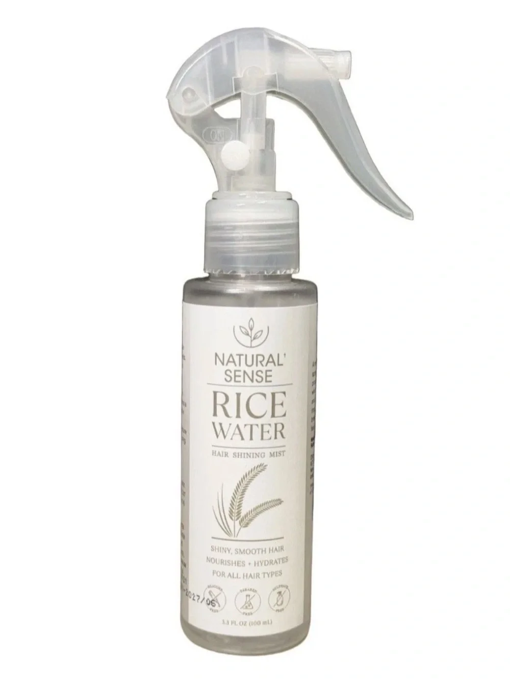 NATURAL SENSE (3.3 Fl. Oz.) Spray Bottle ●RICE WATER● Hair Shining Growth Mist.